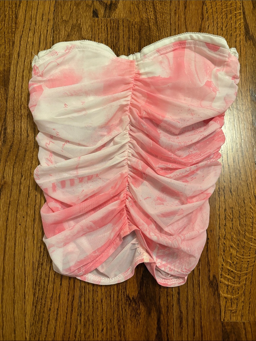 Edikted Ruched Strapless Top